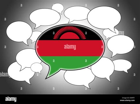 Communication concept - Speech cloud the voice of Malawi Stock Photo - Alamy