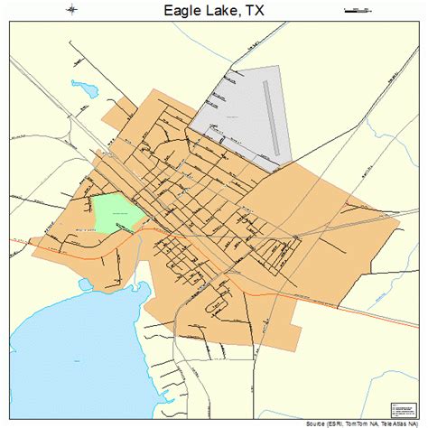 Eagle Lake Texas Street Map 4821844