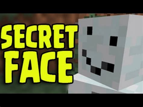 Minecraft Pocket Edition - SECRET SNOW GOLEM FACE! (Funny Hidden Feature) - YouTube