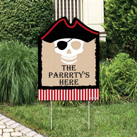 Big Dot of Happiness Beware of Pirates - Party Decorations - Pirate Birthday Party Welcome Yard ...