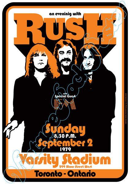 728 RUSH FM Toronto Canada 2 september 1979 by Mokusaiya | Concert posters, Band posters ...