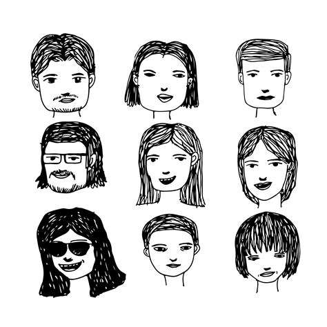 People face cartoon icon 571887 Vector Art at Vecteezy