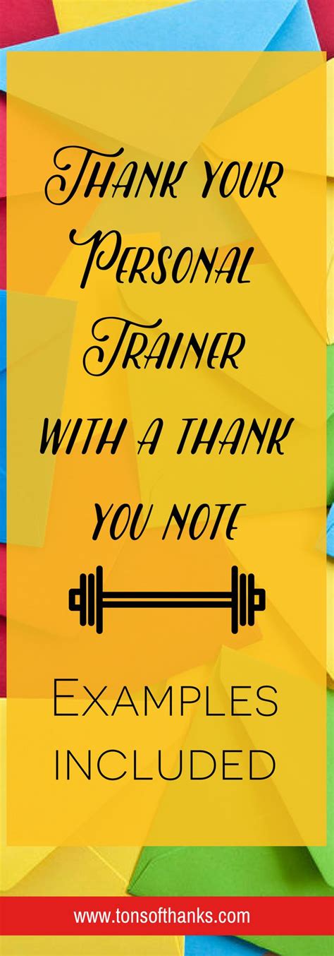 33 Inspiring Thank You Messages For Your Personal Trainer