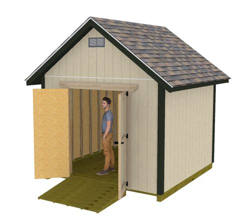 Backyard Storage Shed, 10x10 Gable Shed Plans