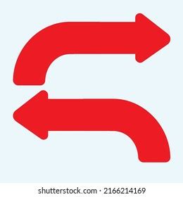 Red Arrow Icon Vector Eps 10 Stock Vector (Royalty Free) 2166214169 ...