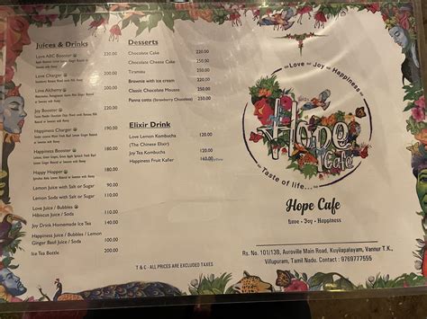 Hope Cafe - Auroville Restaurant - HappyCow