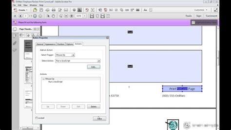 Acrobat XI Tutorial Print the Current Page - YouTube