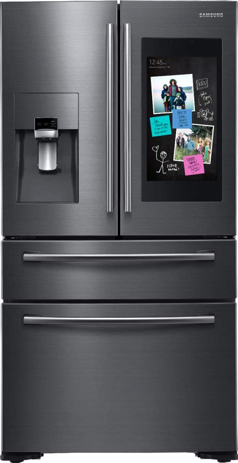 Best Buy: Samsung Family Hub 22.2 Cu. Ft. 4-Door French Door Counter-Depth Refrigerator ...