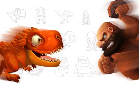 Jurassic Game Characters on Behance