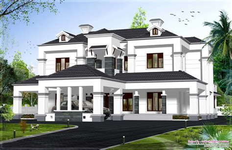 Victorian Style Kerala house model at 4336 sq.ft