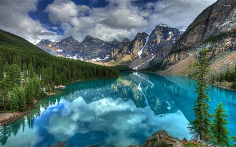 Turquoise lake in Banff National Park wallpaper - Nature wallpapers ...