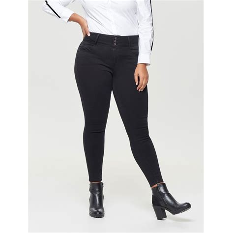 Indigo Plus Size Women Solid Jeans | Plussize.pk