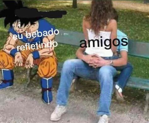 Goku sitting on a bank while two people kiss. : r/MemeTemplatesOfficial