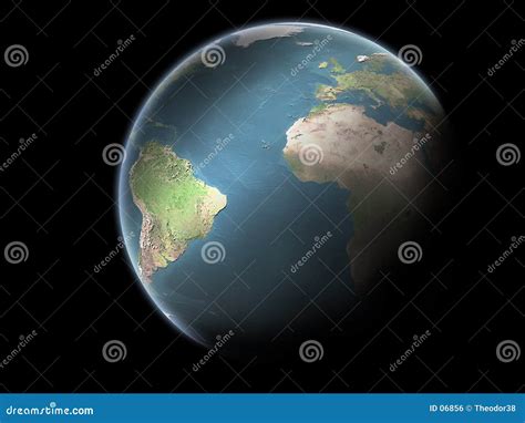 Planet Earth Without Clouds Royalty Free Stock Image - Image: 6856