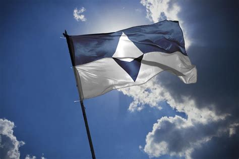 True South, a flag of Antarctica designed in Antarctica, will be flown ...