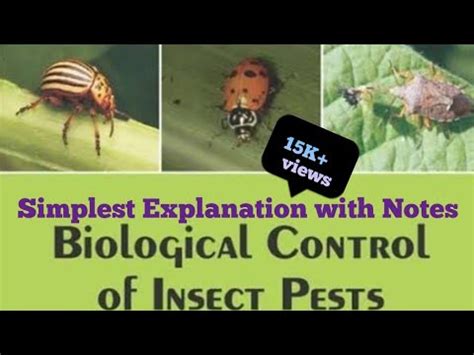 Part :- 1 Biological control of insects - YouTube