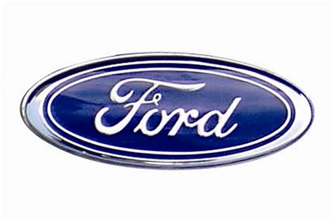 Black and white ford badge