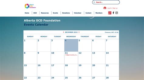 Events Calendar | aocdf