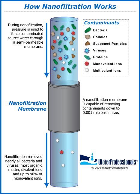 nanofiltration process | Water bottle label design, Membrane, Water ...