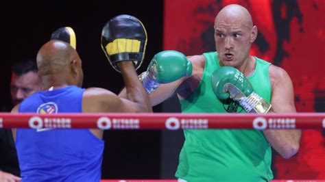 Tyson Fury back in training ahead of Usyk rematch