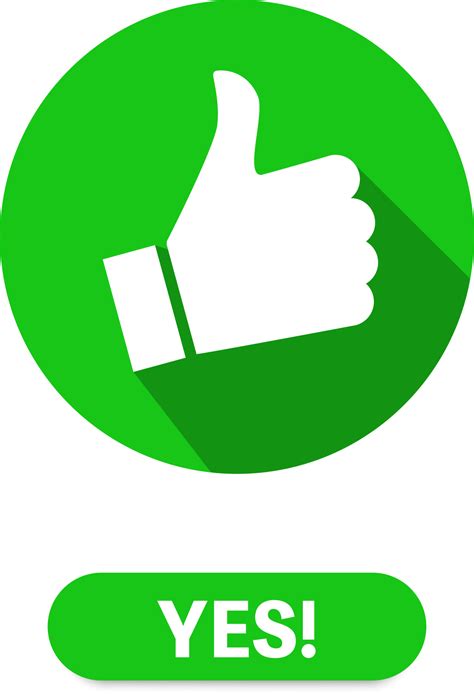 Yes or no choice icons .Like and dislike. Thumbs up and thumbs down ...