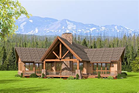 Rustic Mountain Lodge - 68490VR | Architectural Designs - House Plans