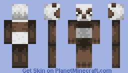 Brown Panda Minecraft Skin