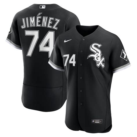 Men's Chicago White Sox Eloy Jimenez Nike Black Alternate 2020 Authentic Player Jersey