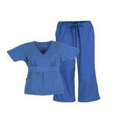 Pure Cotton Blue And White Hospital Staff Uniforms, Size: Large And XL, | ID: 7870926955