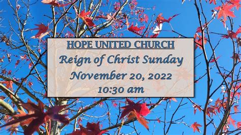 Reign of Christ Sunday