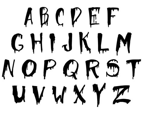 Halloween Alphabet Fonts Fonts Handwriting Alphabet, Abc Font, Calligraphy Fonts Alphabet, Word ...
