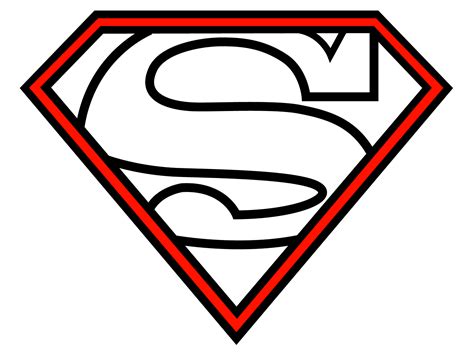 Pin Superman Logo Outline on | Clipart Panda - Free Clipart Images