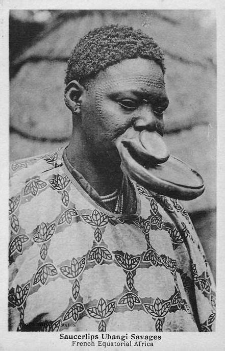 Africa | "Ubangi people". French Equatorial Africa | Scanned old postcard: | African tribes ...