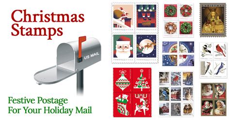 Christmas Stamps (USPS Postage Stamps for Holiday Mail)