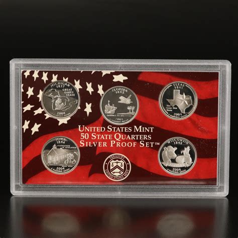 Four U.S. Mint Statehood Quarters Silver Proof Sets | EBTH