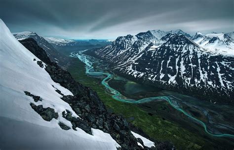 nature, Landscape, Mountain, Snow, River, Valley, Snowy Peak, Spring ...