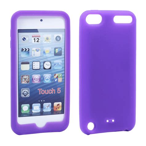 Wholesale iPod Touch 5 Silicone Skin Case (Purple)