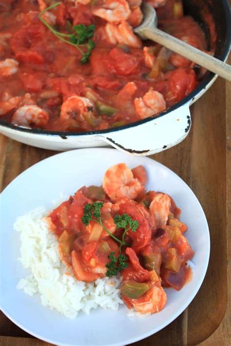 Shrimp Creole Recipe with Rice - Always Low Fat | All She Cooks