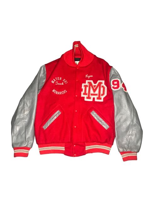 MATER DEI HIGH SCHOOL LETTERMAN VARSITY JACKET, Men's Fashion, Coats ...