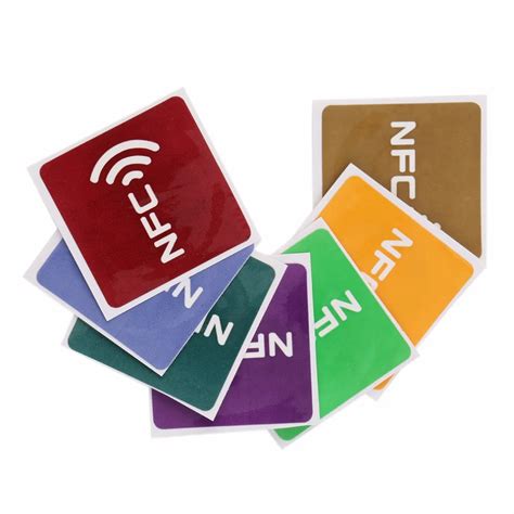 7pcs Universal NFC Tags Multicolor Square NFC Tag Stickers Lables For ...