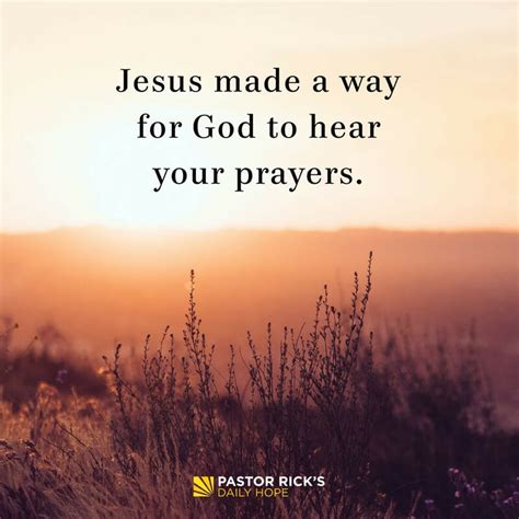 Why Do We Pray in Jesus’ Name? - Pastor Rick's Daily Hope