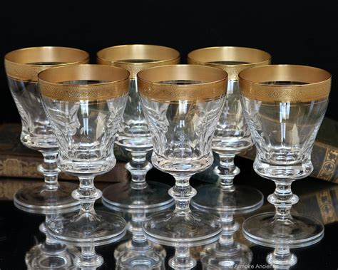 6x Crystal Wine Glasses with 24K Gold Rim THERESIENTHAL | Etsy in 2021 ...