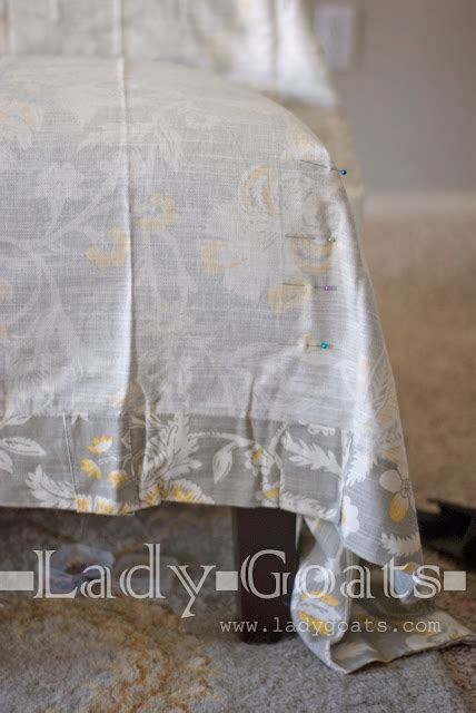 Lady Goats: DIY Slipper Chair Slipcover Without a Template