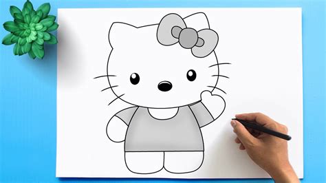 Simple Hello Kitty Drawing 😍 - YouTube