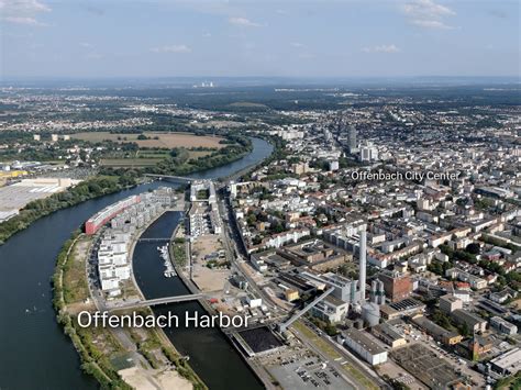 Offenbach Harbor - Port of Offenbach - Hafenviertel Offenbach, Germany