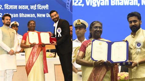 National Film Awards: Ajay Devgn, Suriya and other winners conferred with honour, see pics ...