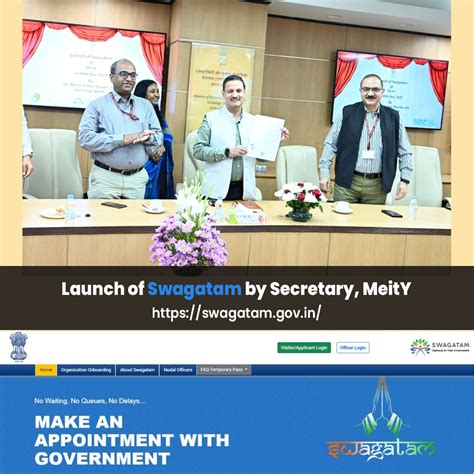 Launch of SWAGATAM by Secretary, MeitY | National Informatics Centre