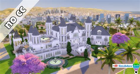 Mod The Sims - Fantasia Castle (NO CC) - With Jail, Indoor garden and ...