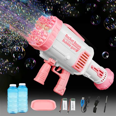 Bloombloomme Bubble Guns, 64 Holes Giant Bubble Machine Gun with ...