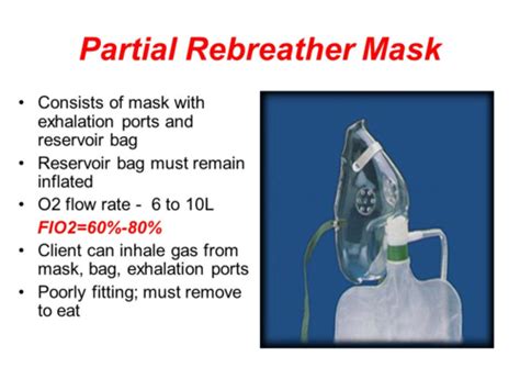 Difference Between Partial Rebreather Mask And Non Rebreather Mask